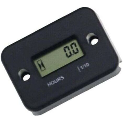 Étanche écran LCD Compteur numérique Heure Moteur Portable Gauge Compteur horaire Moto Bateau Compteur horaire Moteur