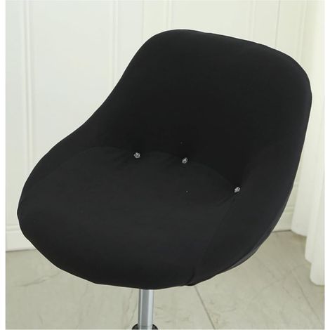 JSSEVN - Stretchable Printed Backrest Stool Cover, Curved Bar Stool Cover for High Chair Protection, 4 Pieces (1/4)