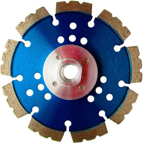 Diamwood – Disque diamant turbo 125 mm – M14 – Ht. 10 mm – Épaisseur 2,3 mm – Coupe à sec ou à eau – Pour béton armé et granite (1/3)