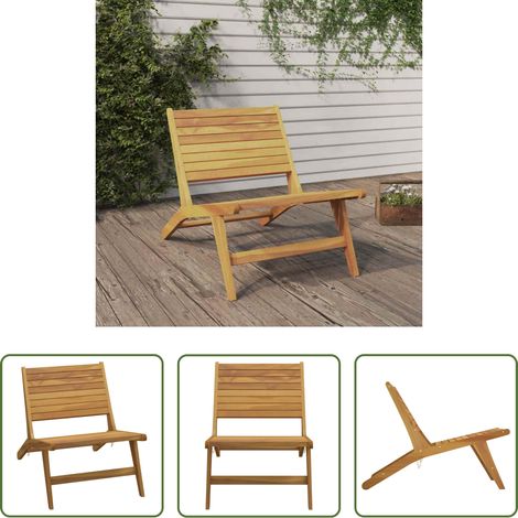 Chaise de jardin - Chaise de jardin Bois de teck solide (1/5)