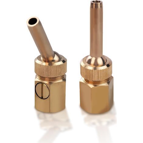 Set mit 2 Springbrunnendüsen, verstellbare gerade Messing-Landschaftsdüse mit 20-mm-Innengewinde, Springbrunnendüse mit Ventil für Museen/Brunnen (1/5)