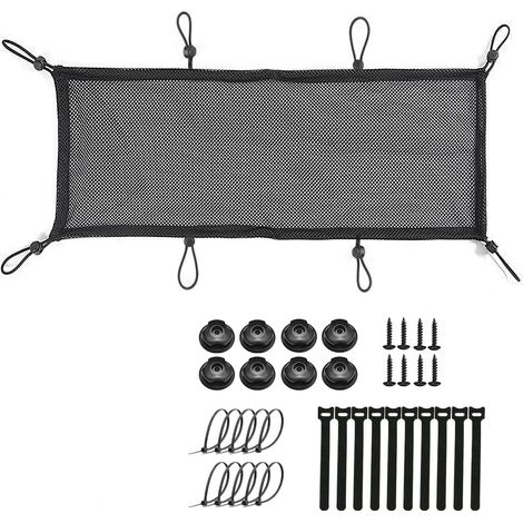 Filet de gestion des câbles sous bureau,organisateur de câbles flexible, cache-câbles extra large,compatible avec la plupart tables (1/5)