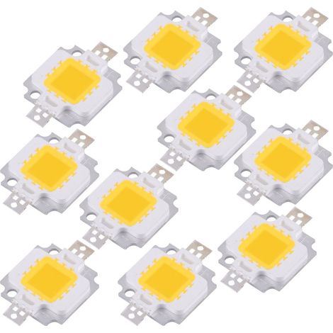 Perles de lampe intégrée LED 10W (1 paquet/10 pièces) (blanc chaud) (1/5)