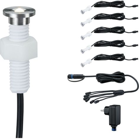 Paulmann MicroPen II 93695 Beleuchtungssystem Plug & Shine LED-Außeneinbauleuchten (Basis-Set) 5er (1/10)