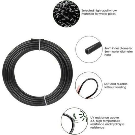 Brumisateur Exterieur, 9M Brumisateur Terrasse avec 11 Buse Brumisateur+1Adaptateur (en Laiton, 3/4\ (1/5)