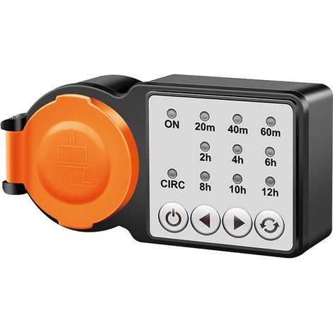 Minuterie extérieure LOGILINK, CEE 7/3, minuterie, IP44, 3600 W, noir/orange