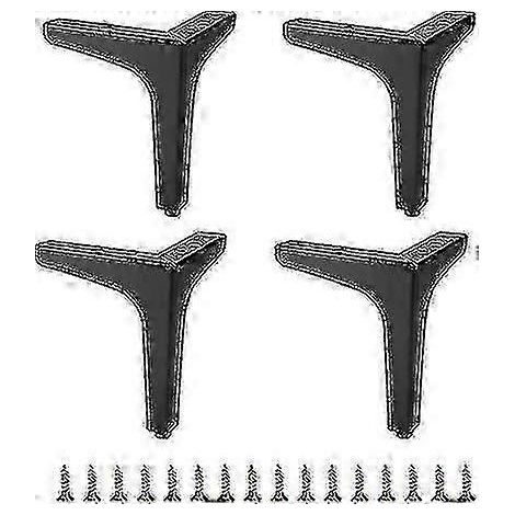 Pieds de canapé en métal de 15 cm, lot de 4, pieds de rechange pour canapé, pieds rehausseurs, noirs. (1/5)