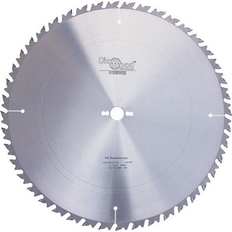 Diamwood Lame de scie circulaire en carbure professionnel - 500 x 30 mm - épaisseur 4 mm - 44 dents - spécialisée pour la coupe du bois de chauffage et d'autres bois naturels (1/4)