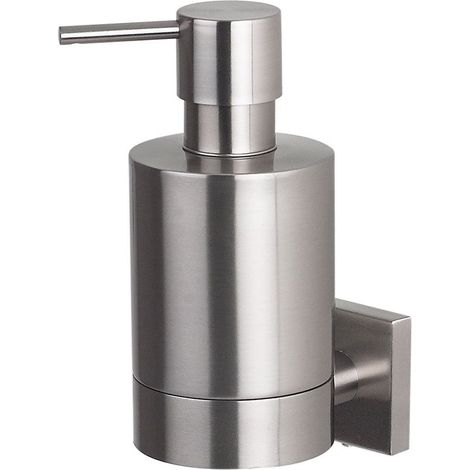 Dispensador de jabón para fijar Acero inoxidable cromado NYO Gris  Spirella
