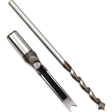 Mèche à mortaiser en acier à roulement pour bois, ouvreur de trou carré 3/8 po (9,5 mm), outil de perçage pour menuiserie (1/5)