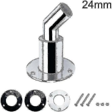 Tube d'échappement traversant de coque de 24 mm pour bateau ou voiture, montage sur la peau, chauffage air/diesel