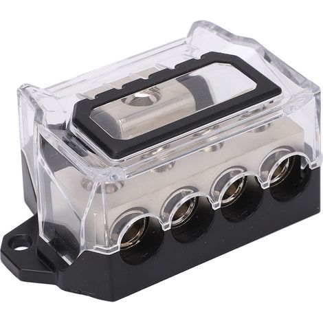 0-gauge to 4-gauge electrical distribution block, ground wire splitter, audio distributor for cars and boats (1/5)