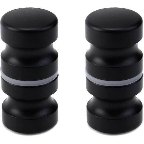 Poignées noires dos à dos, lot de 2, pour porte de douche de salle de bain (1/5)