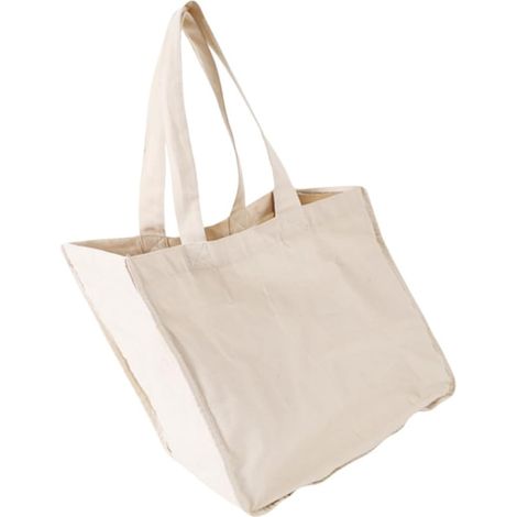 Grand sac de courses en coton 100 . Réutilisable et pratique pour la plage les au supermarché , avec