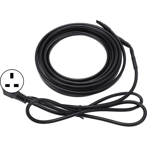 Câble chauffant électrique 5 mètres avec prise, antigel, isolation thermique, antidéflagrant, ruban chauffant autorégulant, norme UK 220V (1/5)