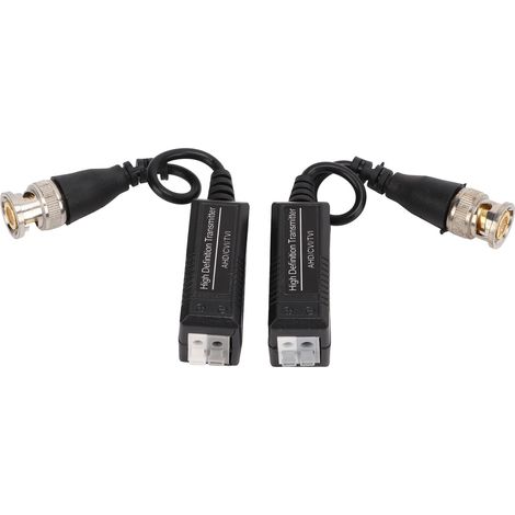 1 paire de baluns vidéo HD passifs AHD TVI CVI pour caméras de surveillance CCTV, transmetteur-récepteur (1/5)