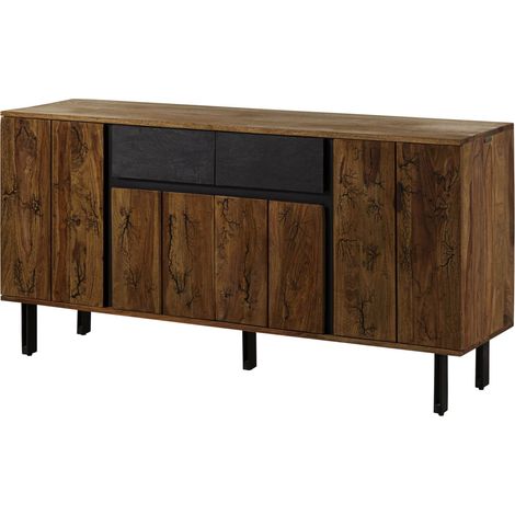 Credenza in legno di Sheesham 155x40x77 naturale grezzo LICHTENBERG 115