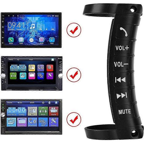Télécommande universelle pour volant de voiture, bouton multifonction sans fil Bluetooth pour 2DI