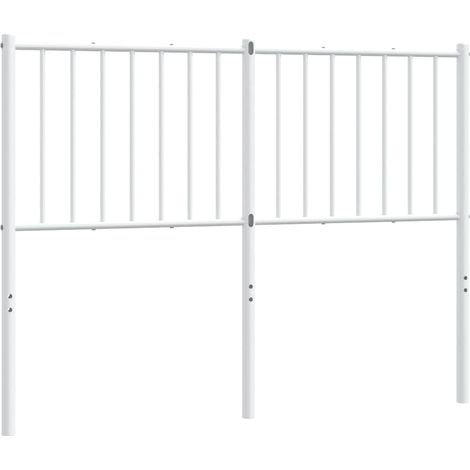 Maison Exclusive - Testiera di Ricambio in Metallo Bianco 120 cm (1/5)
