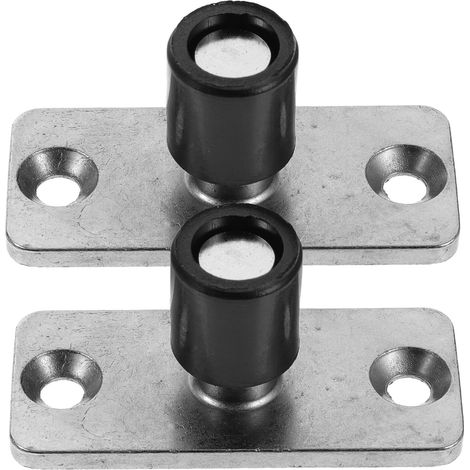 2 pièces guide de sol pour porte de grange coulissante, inox (1/5)