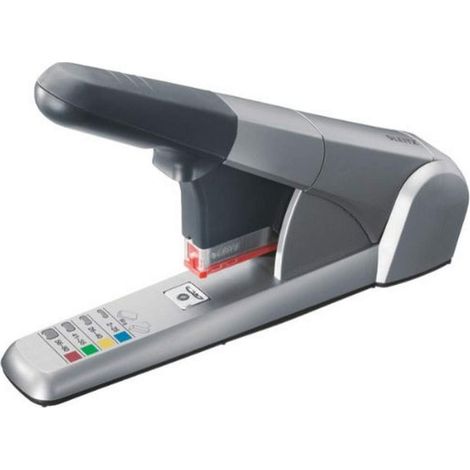 Leitz Cucitrice da Ufficio ad Elevata Capacità fino a 80 Fogli, Argento, Design Ergonomico, Include Cartucce per Punti, 55510084 (1/5)
