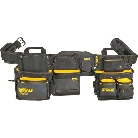 1 - Ceinture Porte-outils - Sac Outil - 26 Poches - Rangement Accessoires - Chantier Bricolage - Noir/Jaune - 14cm (1/5)