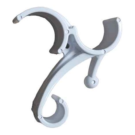 GANCI ABS APPENDITUTTO IN EXPO DA BANCO Colore bianco - 20 pezzi
