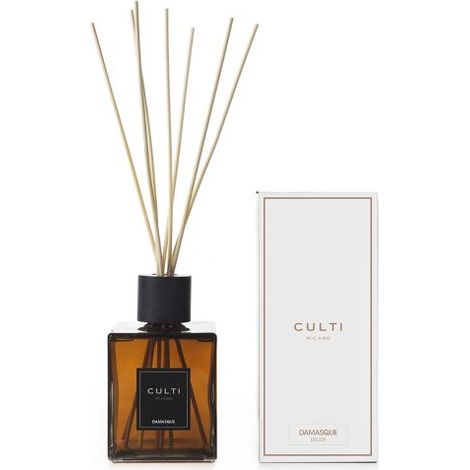 CULTI MILANO - Diffusore di fragranza a bastoncini Damasque a midollino, zenzero, pepe nero, patchouli 1000ml