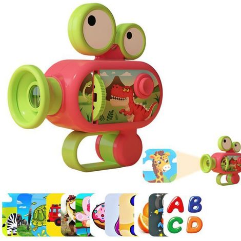 Lampes de Poche Projecteur pour Enfants avec 12 Cartes de Projection, Jouet Éducatif Amusant pour l'heure du Coucher, Projecteur (1/5)