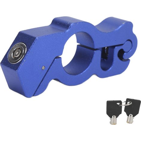 Poignée de guidon moto antivol avec 2 clés, sécurité verrouillage, protection universelle, décoration anti-vol pour scooter et motocyclette (1/5)