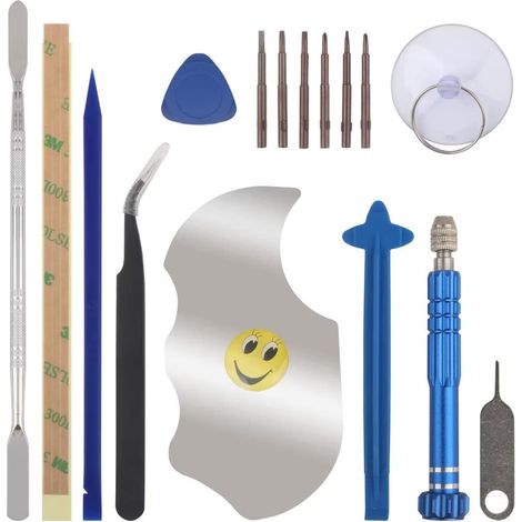 Kit Complet D'outils 11 en 1 de Réparation de Téléphone, kit de Précision de Tournevis, avec Outil D'ouverture Spudger, Adapté pour A12/A21S/A13/A10/A51/A50/A20E (1/5)