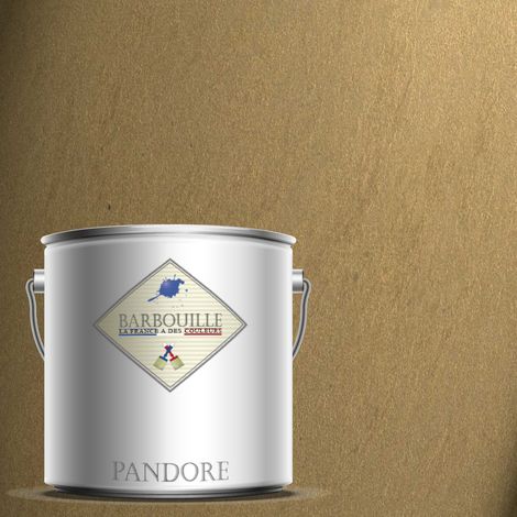 Pandore 2.5L  Peinture effet Métallisée Couleur Or Brun Terra Amata avec spatule (1/4)