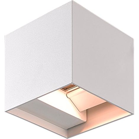 APPLIQUE QUADRA DA PARETE LED 10W 550L IP65 BIDIREZIONE BIANCO -PAPILLON
