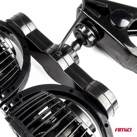 Ventilateur de voiture avec clip 12V AMIO-03012 (1/5)