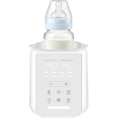 Calentador de biberones inteligente 8 en 1 con control preciso de temperatura, para leche materna o fórmula, que combina calentamiento, esterilización, mantenimiento del calor y protección contra sobr (1/5)