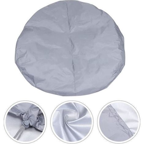 Couverture pliable pour baignoire de jacuzzi - Gris - 82x82x30CM - Imperméable - Résistant aux UV (1/4)