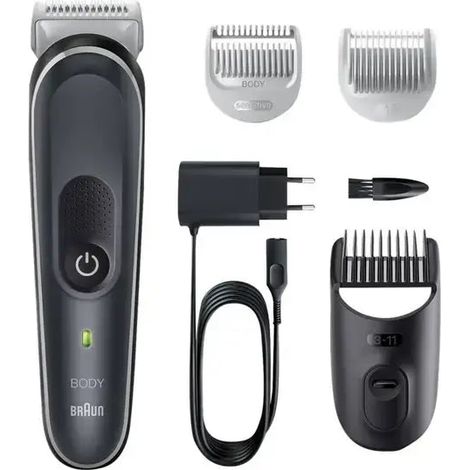 [NEUWERTIG] B-Ware Braun Körperhaartrimmer Bodygroomer 5 Sensitiv Kammaufsatz Ladeanzeige Trimmer