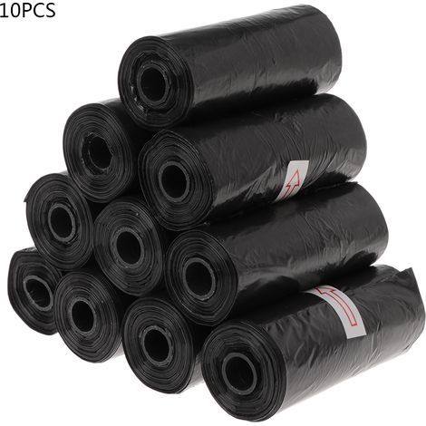 Waterproof and eco-friendly dog waste bags, black, 150 pieces/pack - AquaForge (1/5)