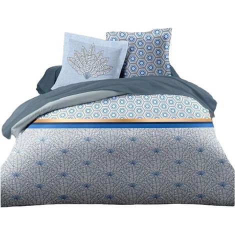 Home Linge Passion Bettwäsche Set Blau 220x240 cm