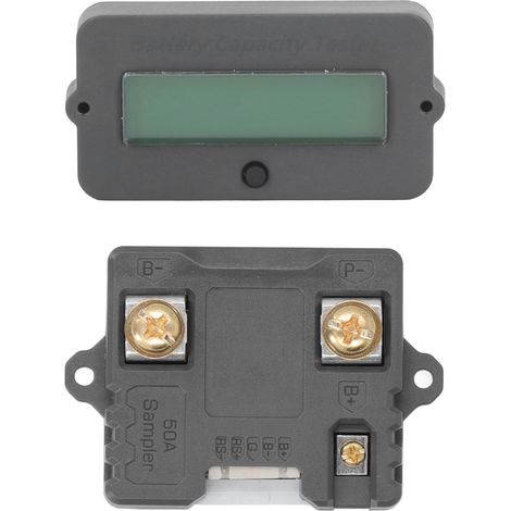 Contrôleur de batterie étanche en ABS avec protection anti-inversion, câblage facile, voltmètre de batterie pour une sécurité optimale : 80 V 50 A