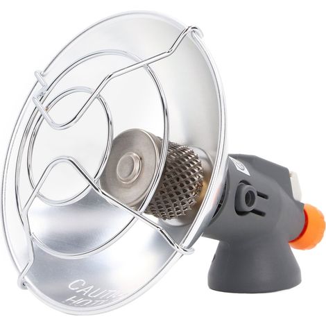 Réchaud de camping portable à butane, puissant et doté d'une protection contre les brûlures et d'un allumeur auxiliaire réglable. (1/5)