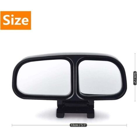 Rétroviseur d'angle mort, rétroviseur d'angle mort pour voiture, 2 rétroviseurs réglables grand angle, convient aux voitures, camions et remorques. (1/3)