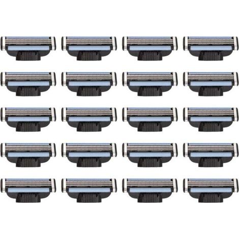 Recharges de Lames Rasoir 20 PièCes, Mach 3 Manuelles pour