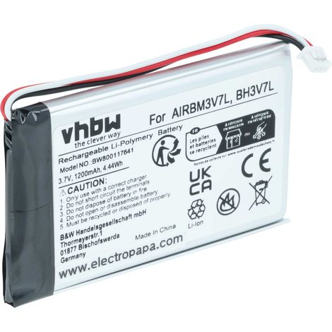 vhbw Akku kompatibel mit Autec Air A8, A6, A4 Industrie-Funkfernsteuerung Fernbedienung (1200 mAh, 3,7 V, Li-Polymer) (1/4)