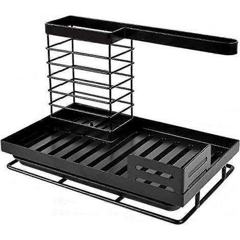Porte-torchons, accessoires de cuisine, torchons, éponges, brosses, serviettes, étagère de rangement pour égouttoir (1/5)
