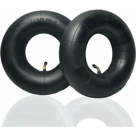 Pneus tubulaires 4.10/3.50-4 pouces – Lot de 2 – Caoutchouc isobutylène isoprène – Pression max 30 PSI – Compatible diable et chariot de jardin (1/5)