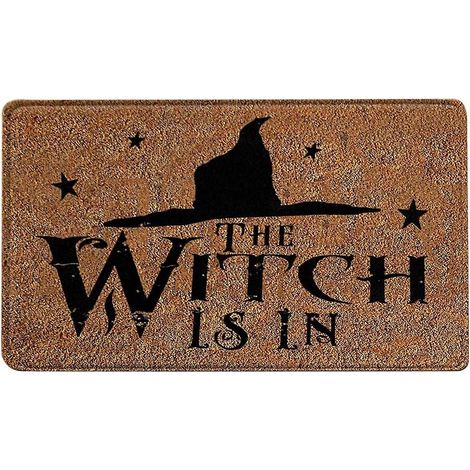 Tapis de porte antidérapant sur le thème d'Halloween - Tapis de sol durable en fibre de coco naturelle, pour intérieur et extérieur (1/4)