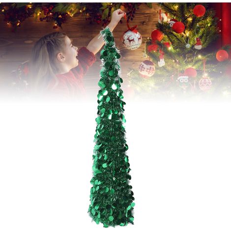 Árbol de Navidad artificial desplegable de 1,5 m de altura fabricado en PET por Société: robusto y fácil de montar. (1/5)