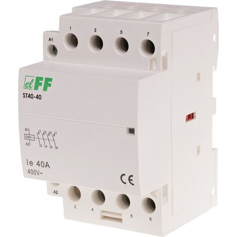 Contattore modulare 40A 230V 4Z ST40-40 per binario 4192