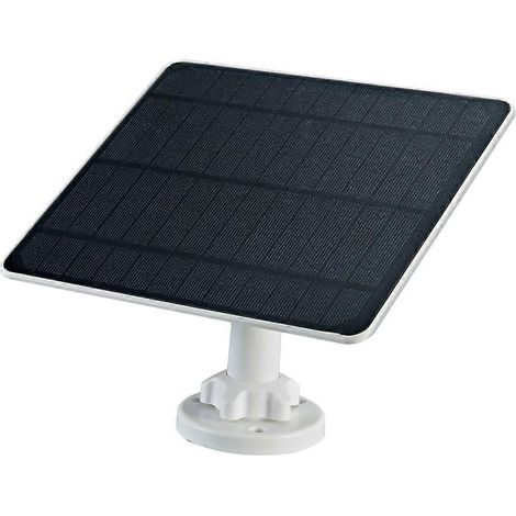 Panneau Solaire 3W avec Support pour Caméra Extérieure et Chargeur de Tablette via Micro USB (1/4)